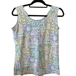 Fresh Produce Women's Sleeveless Floral Tank Top Size S